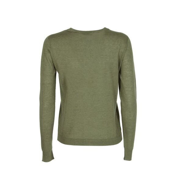 Crown of Edinburgh Cashmere Cashmere Pullover Sweater Long Sleeves Women Green - Picture 2 of 7